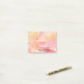 Maßgeschneiderte Floral Watercolor Post it Notes Post-it Klebezettel (Auf Schreibtisch)