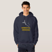 Maßgeschneiderte Flugzeugtechnik Hoodie (Vorne ganz)