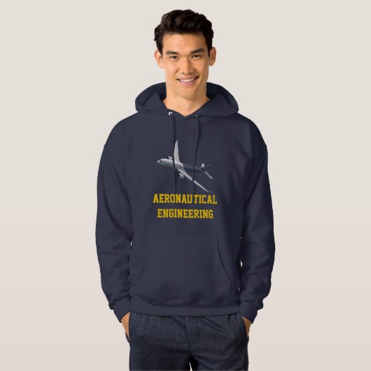 Maßgeschneiderte Flugzeugtechnik Hoodie (Vorne ganz)