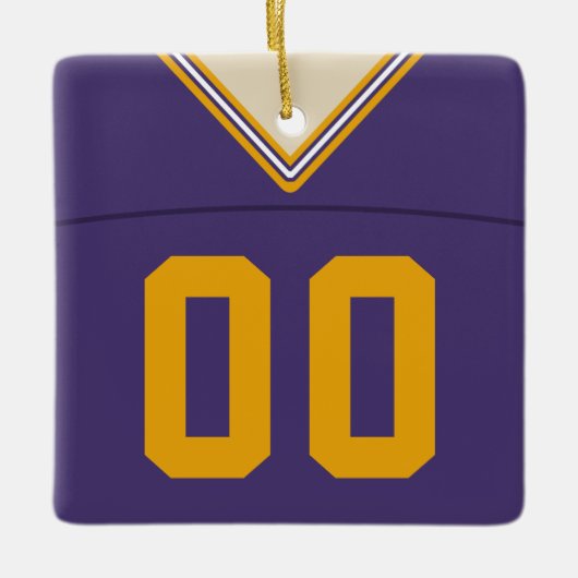 Maßgeschneiderte Football Lacrosse Jersey Ornament (Vorderseite)