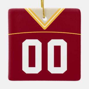 Maßgeschneiderte Football Lacrosse Jersey Ornament