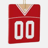 Maßgeschneiderte Football Lacrosse Jersey Ornament (Rechts)