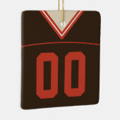 Maßgeschneiderte Football Lacrosse Jersey Ornament (Rechts)