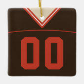 Maßgeschneiderte Football Lacrosse Jersey Ornament (Vorderseite)