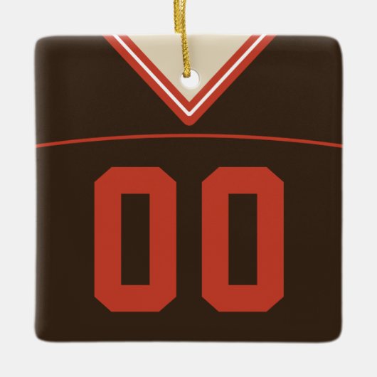 Maßgeschneiderte Football Lacrosse Jersey Ornament (Vorderseite)