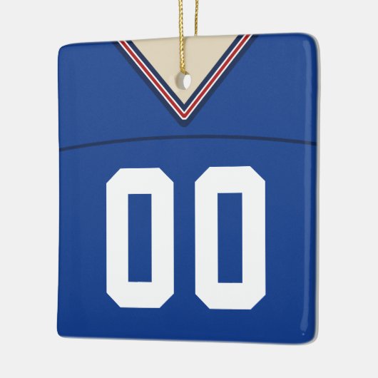 Maßgeschneiderte Football Lacrosse Jersey Ornament (Links)