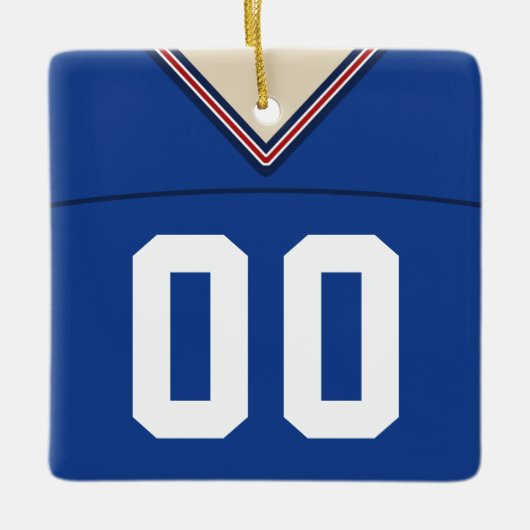 Maßgeschneiderte Football Lacrosse Jersey Ornament (Vorderseite)