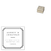 Maßgeschneiderte formale Rahmen-Hochzeitskamera-Rü Gummistempel (Stempel)