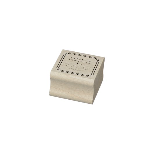 Maßgeschneiderte formale Rahmen-Hochzeitskamera-Rü Gummistempel (Stempel)