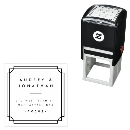 Maßgeschneiderte formale Rahmen-Hochzeitskamera-Rü Permastempel (Beispiel)