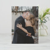 Maßgeschneiderte Foto-Basis für Vellum-Overlay-Hoc Einladung (Stehend Vorderseite)