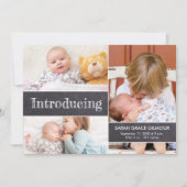 Maßgeschneiderte Foto-Collage Einführung des 3. Ba Ankündigung (Vorderseite)