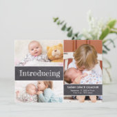 Maßgeschneiderte Foto-Collage Einführung des 3. Ba Ankündigung (Stehend Vorderseite)