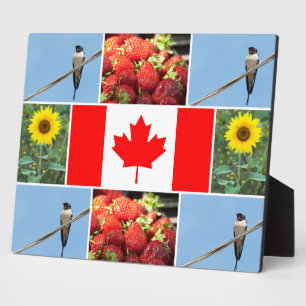 Maßgeschneiderte Foto-Collage & Flag CANADA Fotoplatte