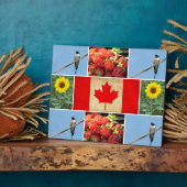 Maßgeschneiderte Foto-Collage & Flag CANADA Fotoplatte (Seite)