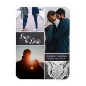 Maßgeschneiderte Foto-Collage Wedding Speichern Si Magnet (Vertikal)