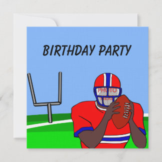 Maßgeschneiderte Foto Football-Party Einladungen O