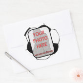 Maßgeschneiderte Foto-Fußball-Aufkleber Runder Aufkleber (Umschlag)