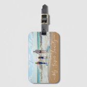 Maßgeschneiderte Foto-Gepäckablage Markieren Sie I Gepäckanhänger (Vorderseite Vertikal)