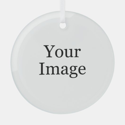 Maßgeschneiderte Foto Glasverzierung Ornament Aus Glas (Vorderseite)