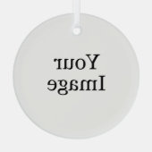 Maßgeschneiderte Foto Glasverzierung Ornament Aus Glas (Rückseite)