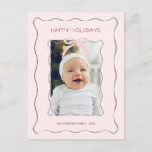 Maßgeschneiderte Foto Holiday Postcard buw mit qua Postkarte (Vorderseite)