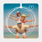 Maßgeschneiderte Foto Keepake-Ornament Ornament Aus Metall (Vorderseite)