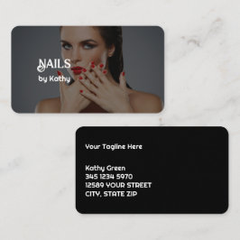 Maßgeschneiderte Foto Nail Tech Visitenkarte