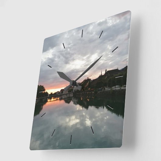 Maßgeschneiderte Foto Personalisierte Uhr (Winkel)