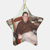 Maßgeschneiderte Foto-Sterne in der Himmelserinner Keramik Ornament (Links)