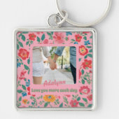 Maßgeschneiderte Foto-Valentine-Geschenke für Teen Schlüsselanhänger (Vorne)