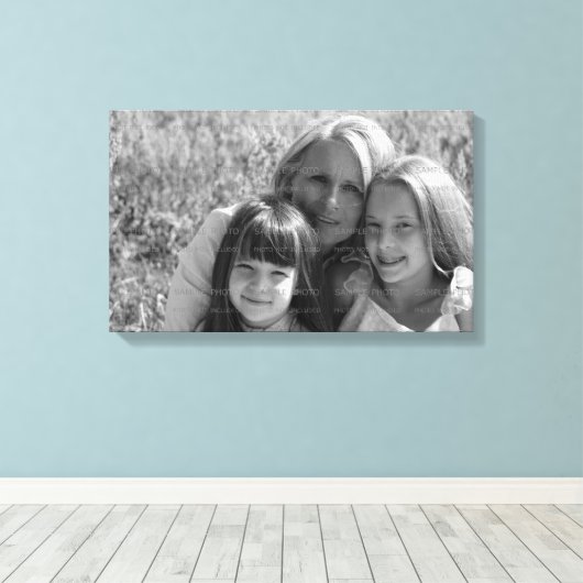 Maßgeschneiderte Foto-Wrapped Canvas | Muttertag Leinwanddruck (Insitu (Holzboden))