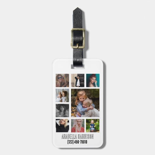 Maßgeschneiderte FotoCollage Gepäckanhänger (Vorderseite vertikal)