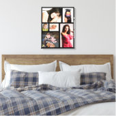 Maßgeschneiderte FotoCollage gepackte Canvas Print Leinwanddruck (Insitu (Schlafzimmer))