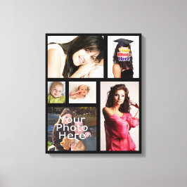 Maßgeschneiderte FotoCollage gepackte Canvas Print Leinwanddruck