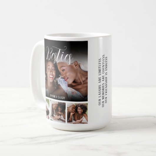 Maßgeschneiderte FotoCollage Kaffeetasse (Vorderseite Links)