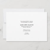 Maßgeschneiderte FotoCollage Moderne Geburts-Einfü Einladung (Rückseite)