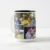 Maßgeschneiderte FotoCollage Opa Zwei-Töne-Tasse Zweifarbige Tasse (Vorderseite Links)