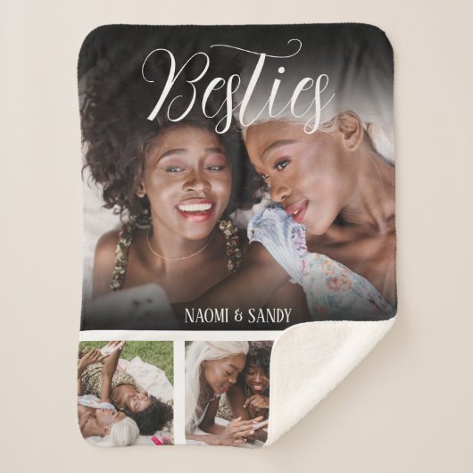 Maßgeschneiderte FotoCollage Sherpadecke (Vorderseite)