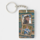 Maßgeschneiderte Fotografien auf rustikalen Holzpl Schlüsselanhänger (Vorderseite)