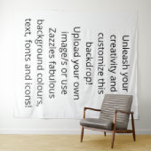 Maßgeschneiderte fotografische Hochzeit oder Babyh Wandteppich (Beispiel (Horizontal))