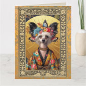 Maßgeschneiderte Fotokarte - Chinesischer Hund Karte (Vorderseite)