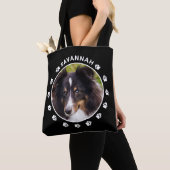 Maßgeschneiderte Fotoplatte mit weißen Paws und Na Tasche (Von Nahem)