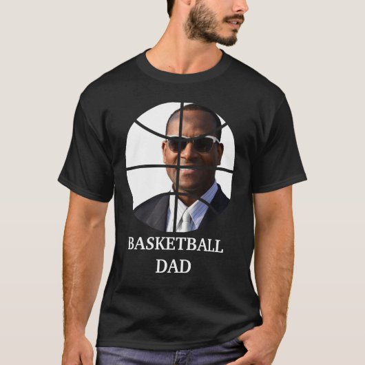 Maßgeschneiderte Fotovorlage für Basketballspieler T-Shirt (Vorderseite)