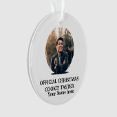Maßgeschneiderte Fotovorlage für Weihnachtskekse Ornament (Vorderseite)