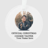 Maßgeschneiderte Fotovorlage für Weihnachtskekse Ornament (Vorderseite)