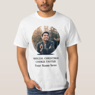 Maßgeschneiderte Fotovorlage für Weihnachtskekse T-Shirt