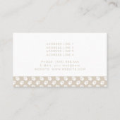 Maßgeschneiderte Fotovorlage mit weißen Pfoten am  Visitenkarte (Rückseite)