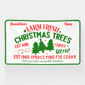 Maßgeschneiderte frische Weihnachtsbäume vom Bauer Banner (Horizontal)