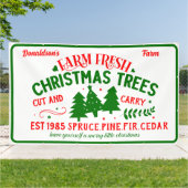 Maßgeschneiderte frische Weihnachtsbäume vom Bauer Banner (Außenbereich)